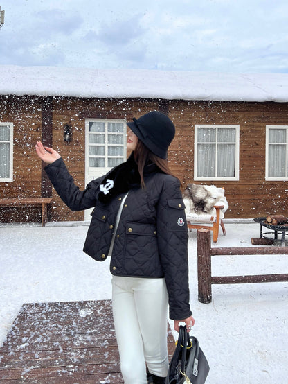 Moncler Diamond Quilted Padded Short Jacket