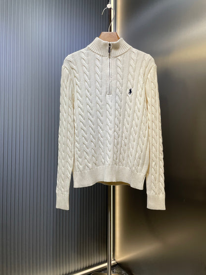 Ralph Lauren Cable Knit Half-Zip Sweater