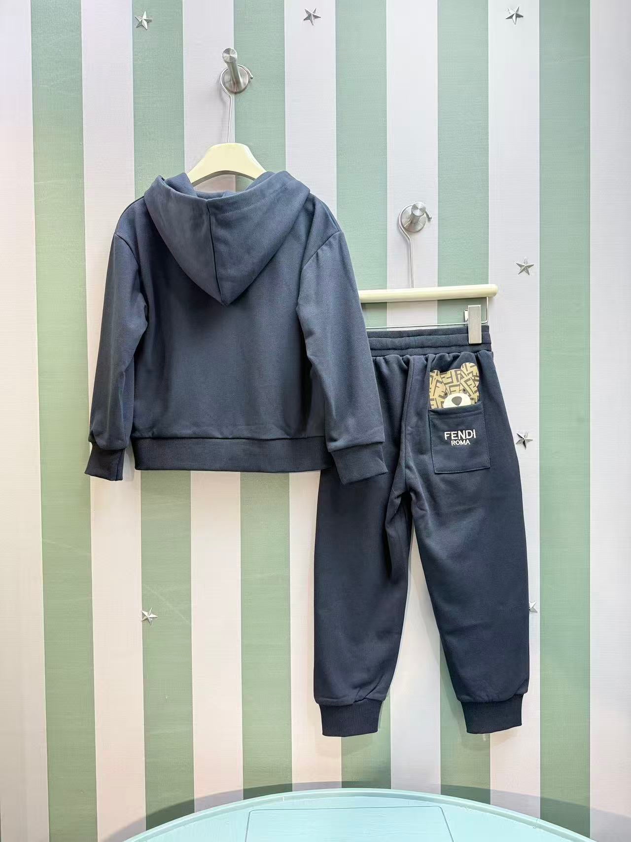 Fendi Kids Two-Piece Tracksuit Set – 2025SS