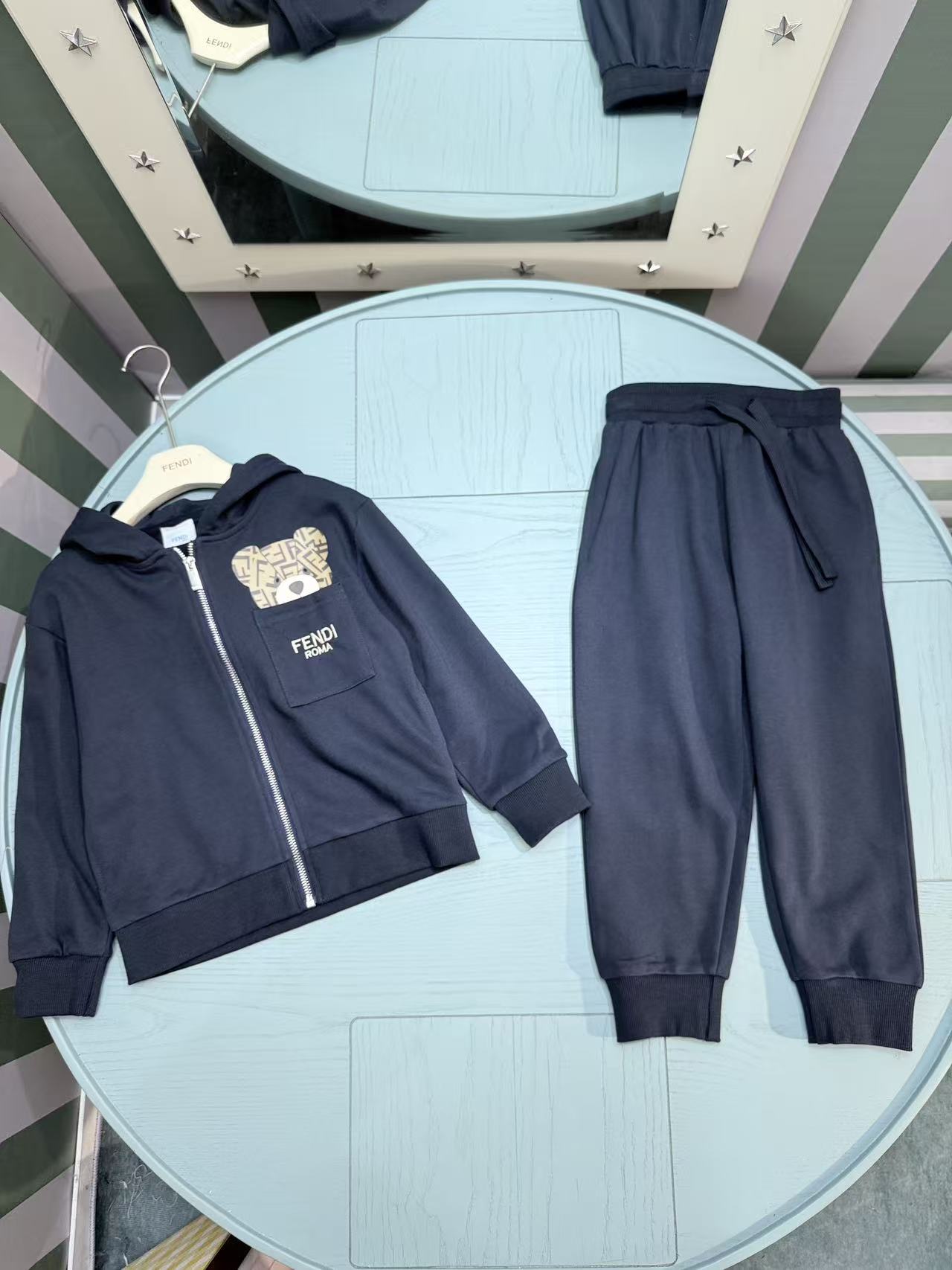 Fendi Kids Two-Piece Tracksuit Set – 2025SS