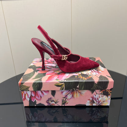 Dolce & Gabbana Pointed Toe Cross-Strap Pumps – 25FW