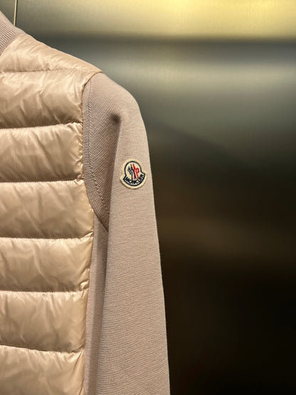 Moncler Knit Spliced Stand Collar Down Jacket