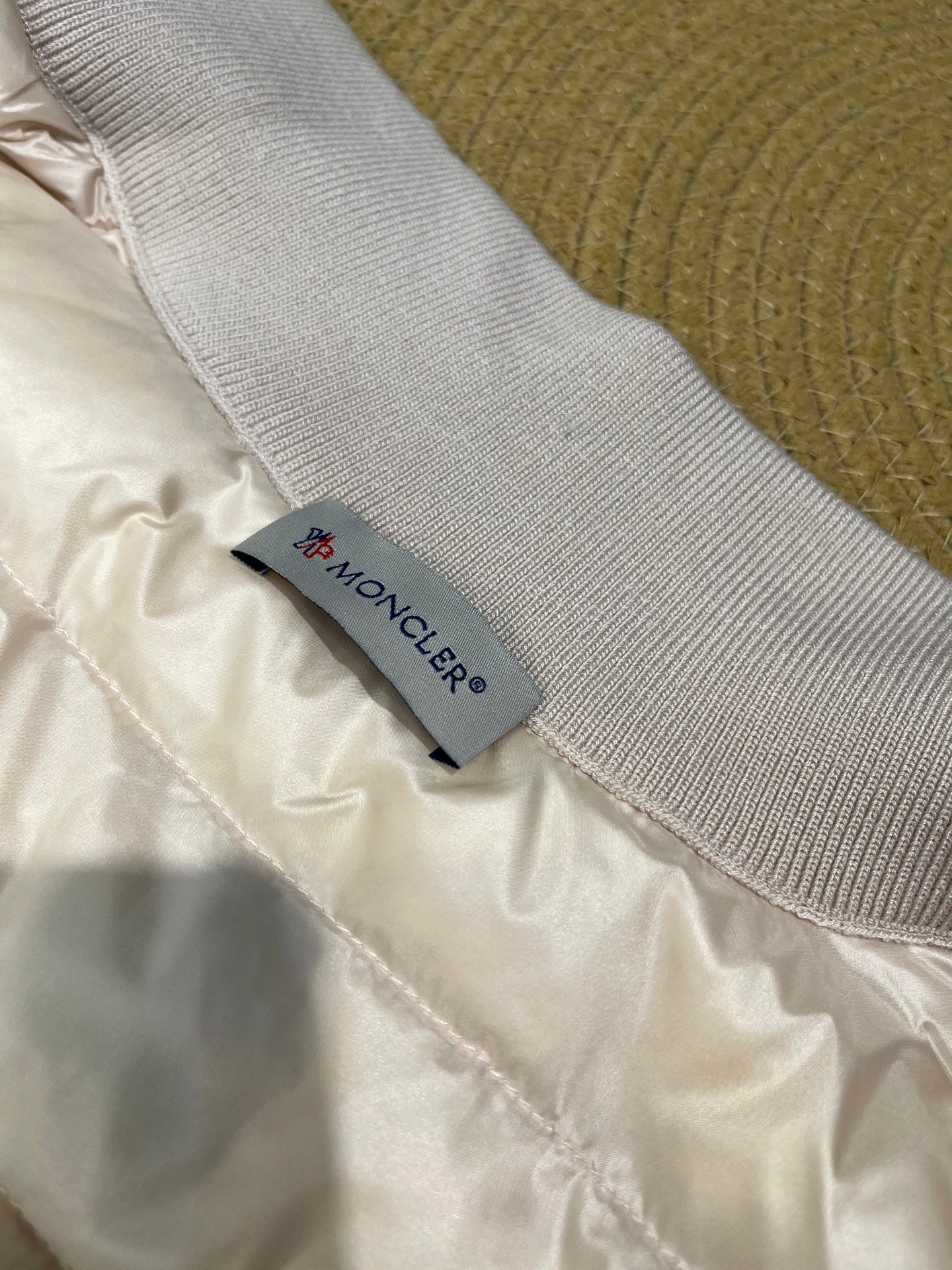 Moncler Knit Spliced Stand Collar Down Jacket