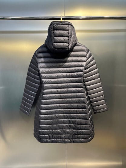 Moncler Waist-Cinching Hooded Down Jacket – Autumn/Winter Collection