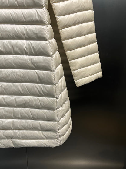 Moncler Waist-Cinching Hooded Down Jacket – Autumn/Winter Collection