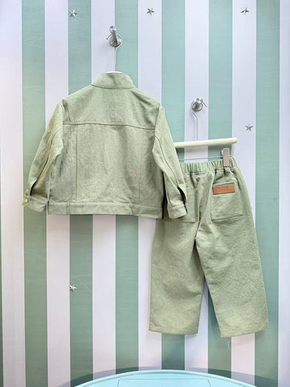 Dior Kids Two-Piece Outfit Set – Jacket and Washed Denim – 2025SS – Kids Collection