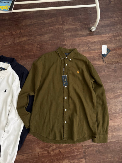 Ralph Lauren Men's Classic Fit Linen Shirt – 25FW