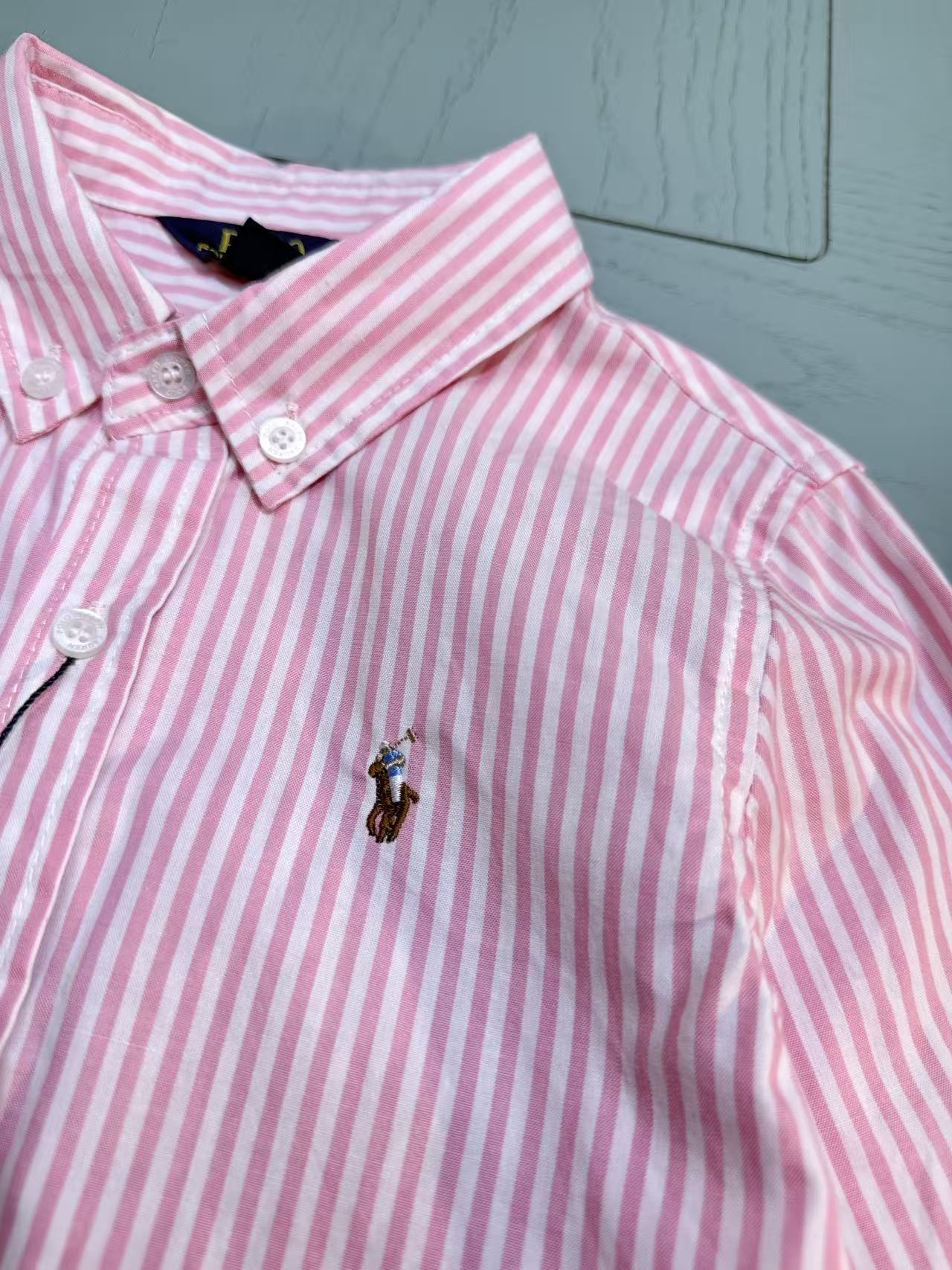 Ralph Lauren Polo Kids Embroidered Shirt – 2025SS – Kids Collection