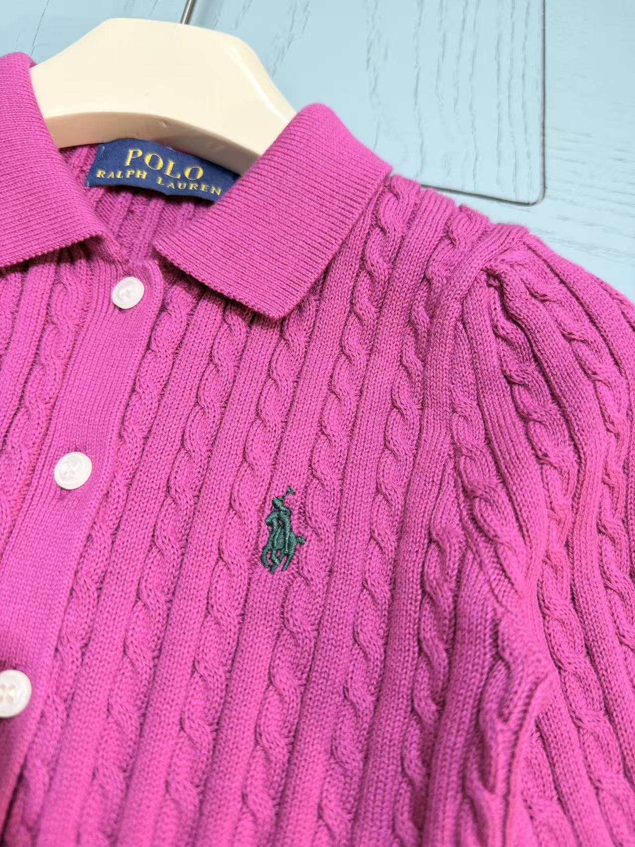 Ralph Lauren Girls' Knit Cardigan and Skirt Set – 2025SS