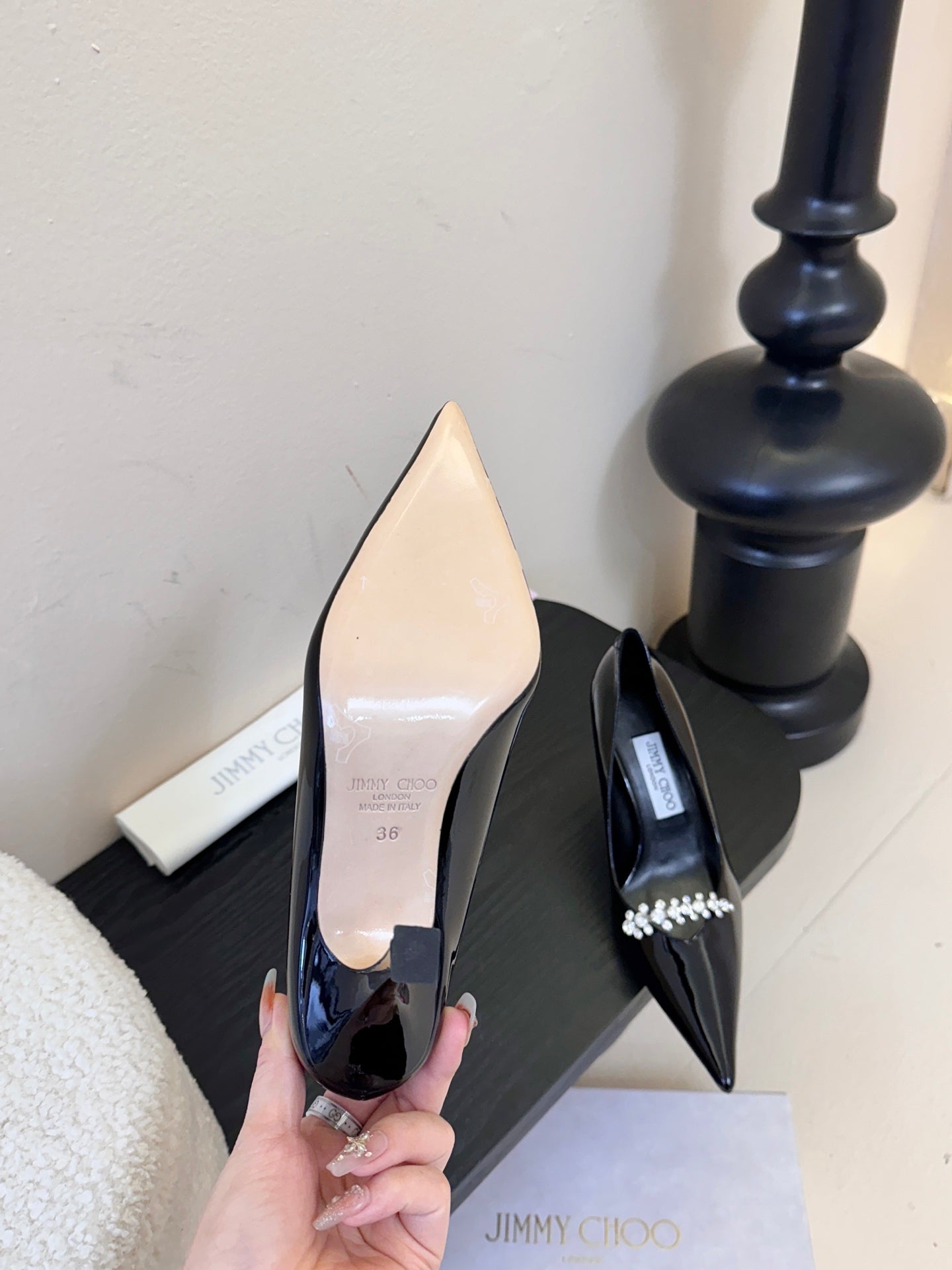 Jimmy Choo Patent Leather Pumps – 2025FW