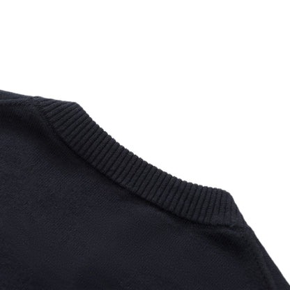 Fendi Embossed Zipper Pocket Crewneck Sweater