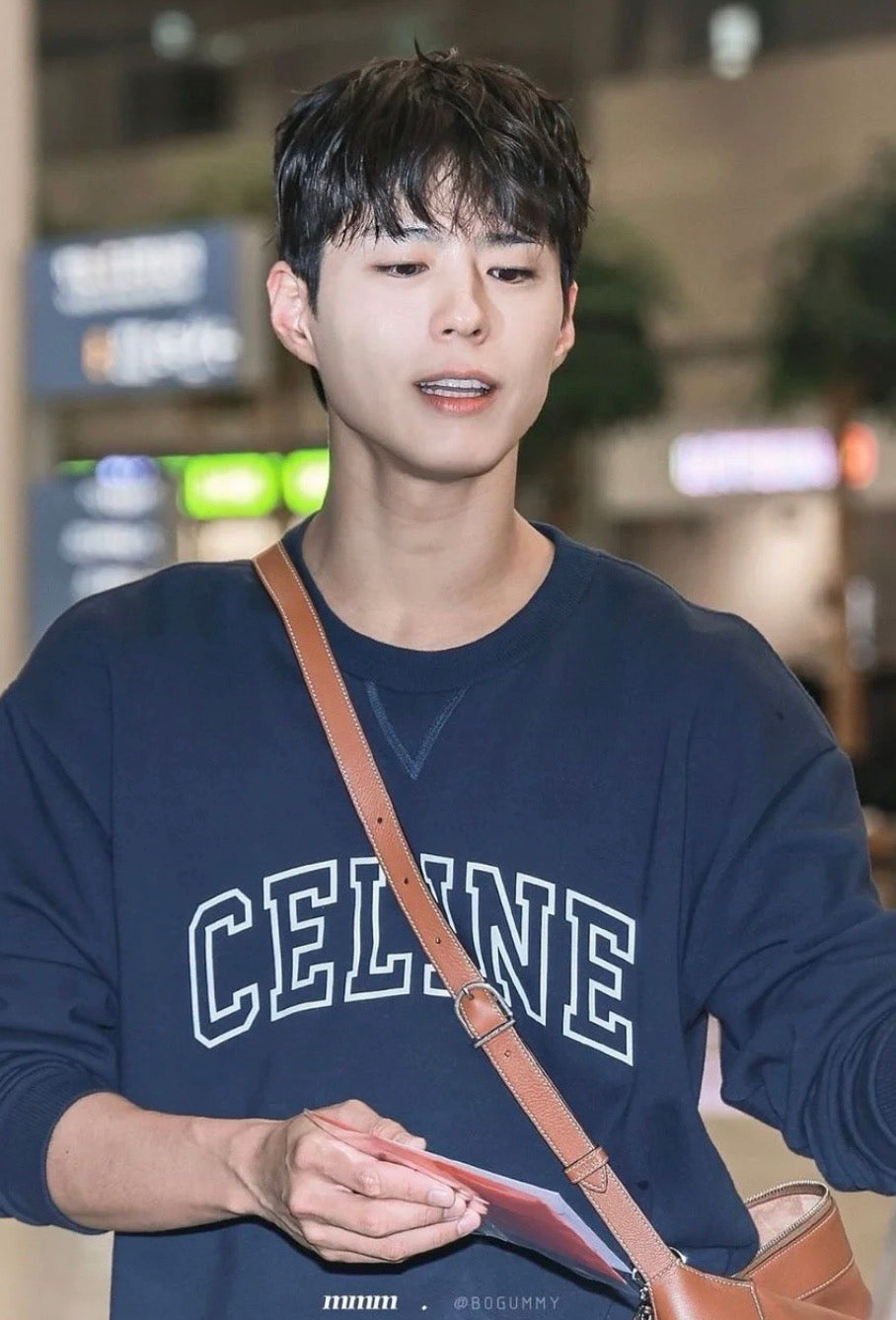 Celine Flocked Letter Pullover Sweatshirt – 2025FW