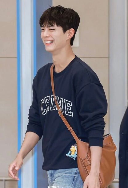 Celine Flocked Letter Pullover Sweatshirt – 2025FW