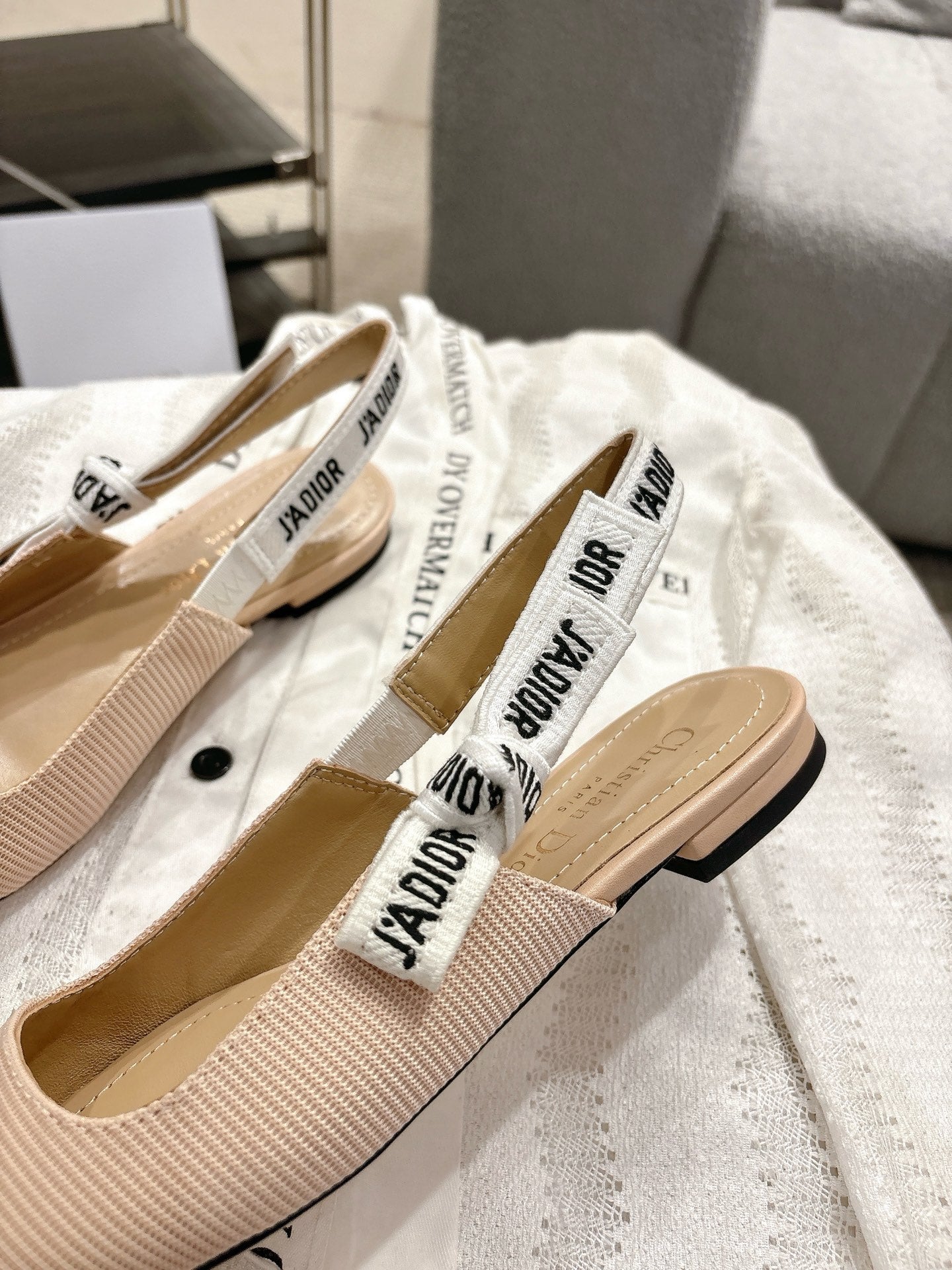 Dior J'Adior Embroidered Kitten Heel Sandals