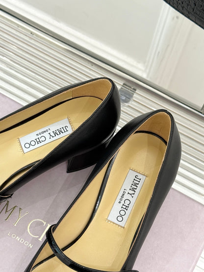 Jimmy Choo Color-block Pearl Mary Jane Heels – 25FW