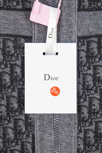 Dior Monogram Jacquard Zipper Cardigan – 24SS