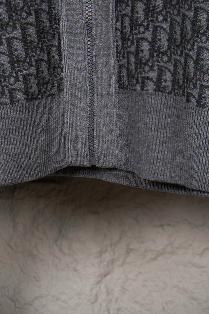 Dior Monogram Jacquard Zipper Cardigan – 24SS