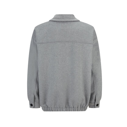 Miu Miu Logo Embroidered Cashmere Zip Jacket