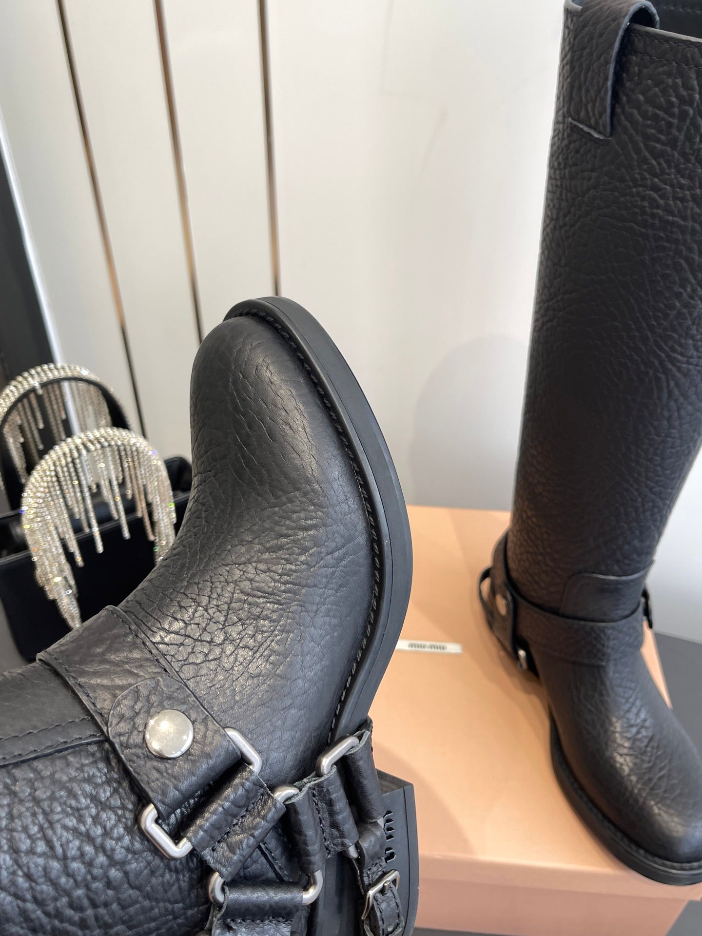 Miu Miu Platform Ankle Boots – FW25