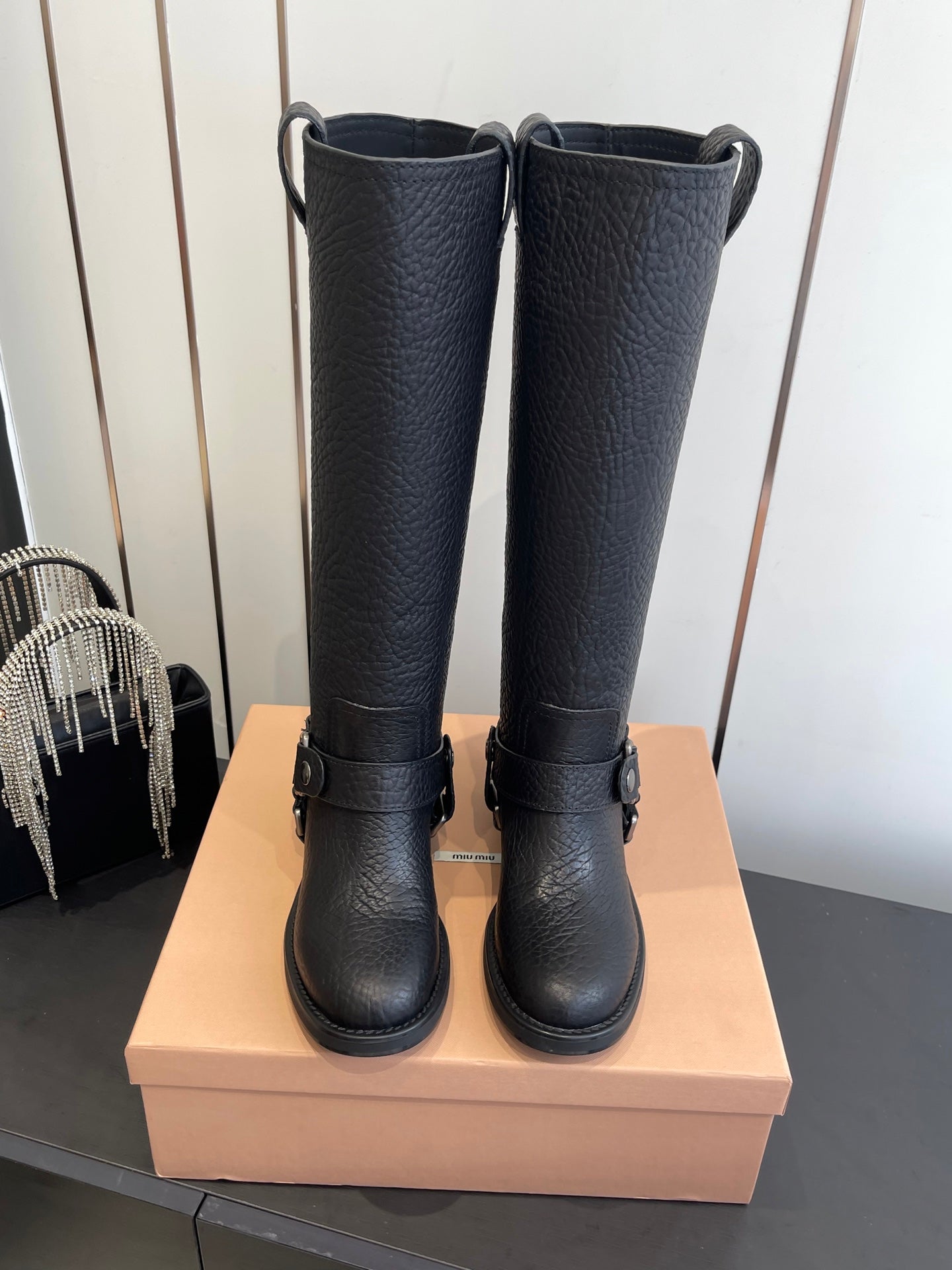 Miu Miu Platform Ankle Boots – FW25