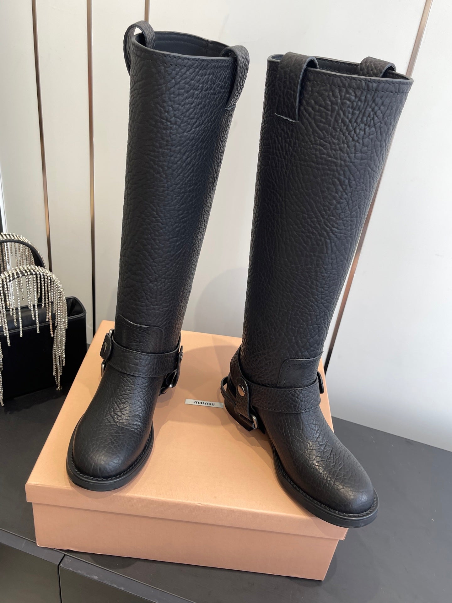 Miu Miu Platform Ankle Boots – FW25