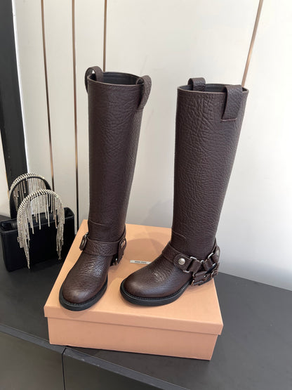 Miu Miu Platform Ankle Boots – FW25