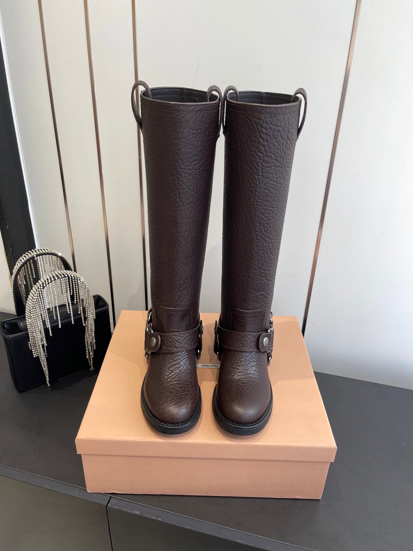 Miu Miu Platform Ankle Boots – FW25