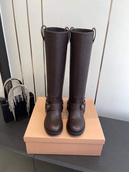 Miu Miu Platform Ankle Boots – FW25