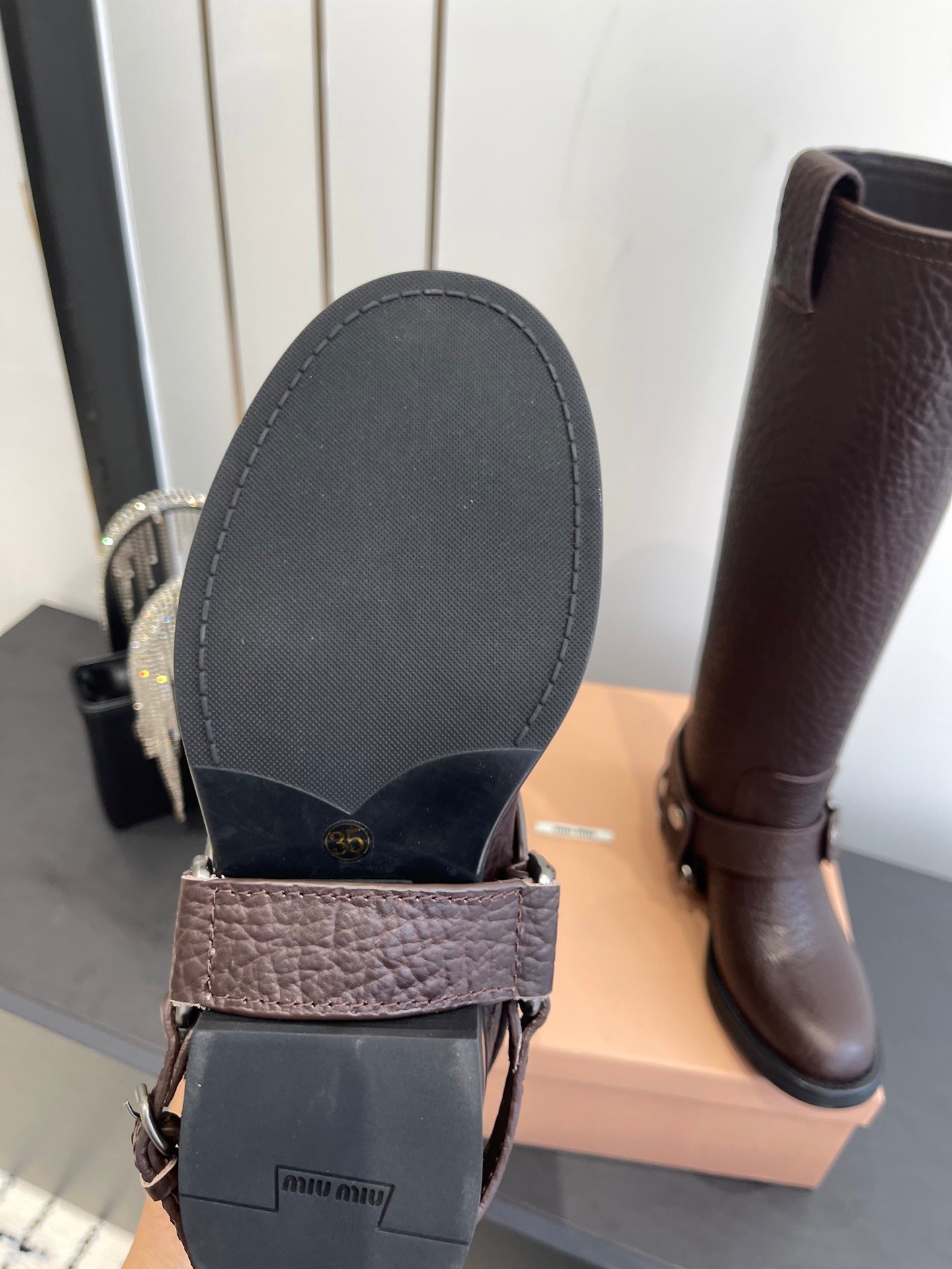 Miu Miu Platform Ankle Boots – FW25
