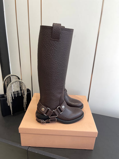 Miu Miu Platform Ankle Boots – FW25