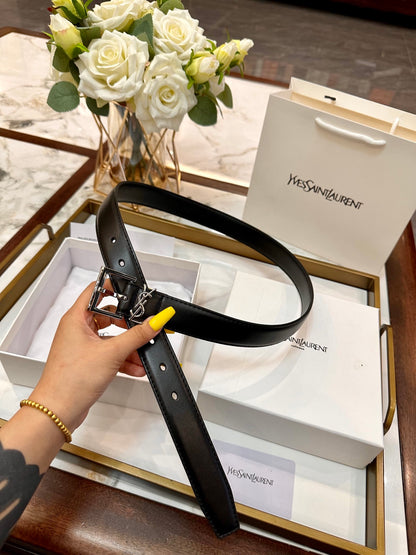 Saint Laurent Classic Leather Belt – 3.0cm