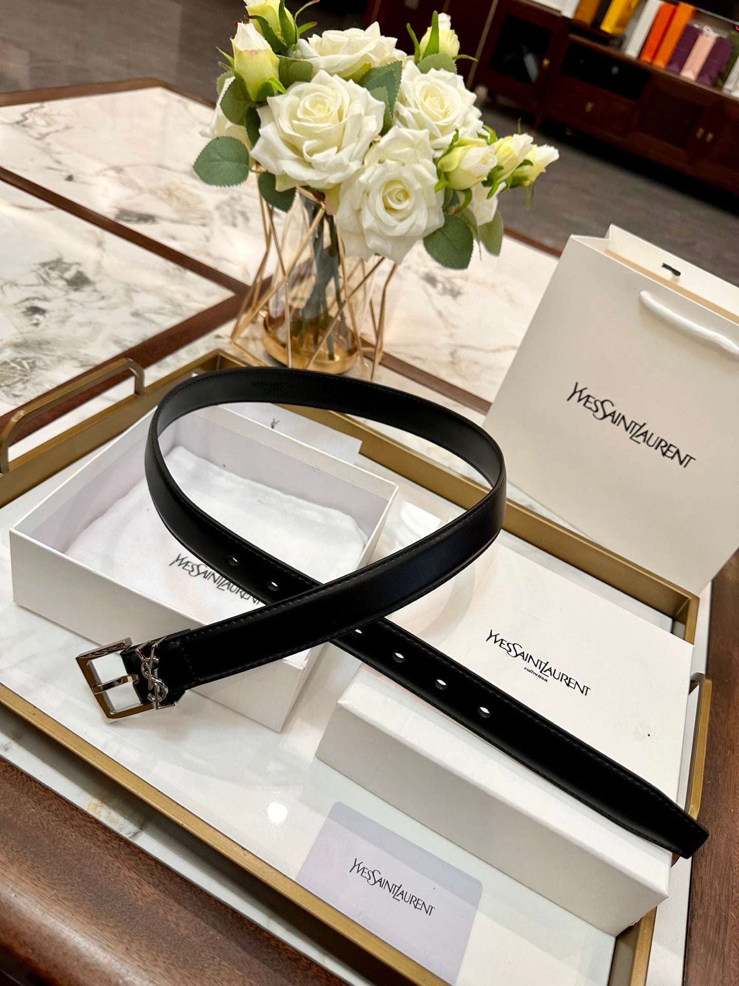 Saint Laurent Classic Leather Belt – 3.0cm
