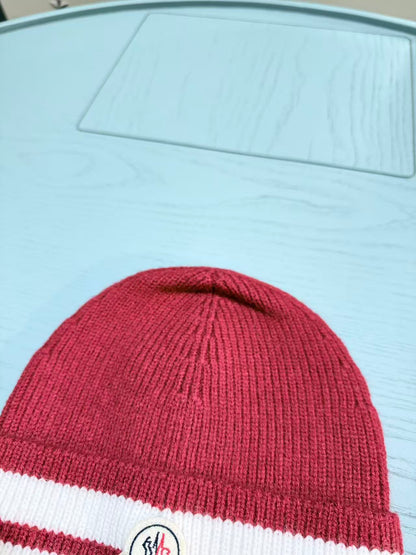 Moncler Classic Jacquard Knit Beanie – Kids Collection – 25FW