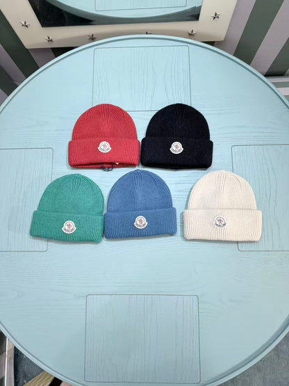 Moncler Classic Jacquard Knit Beanie – Kids Collection – 25FW