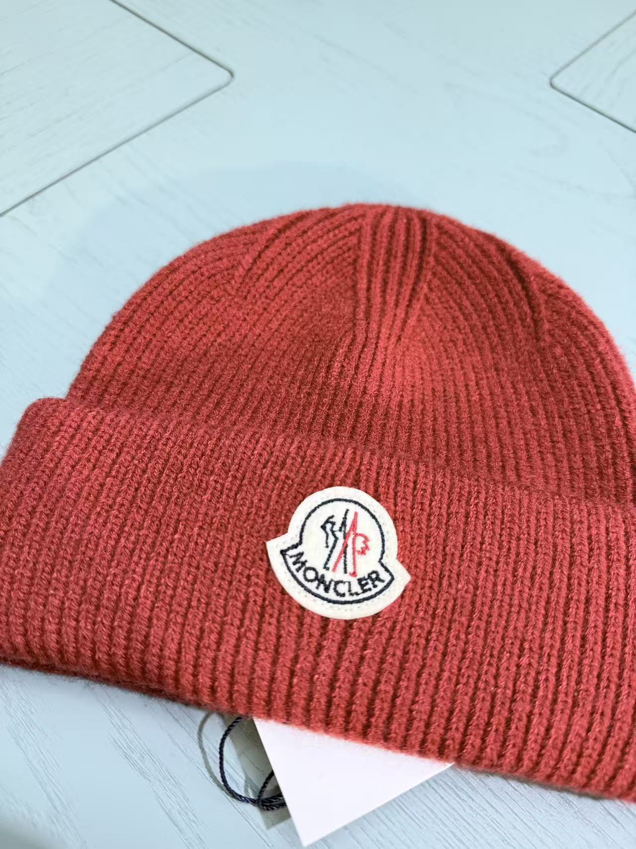 Moncler Classic Jacquard Knit Beanie – Kids Collection – 25FW