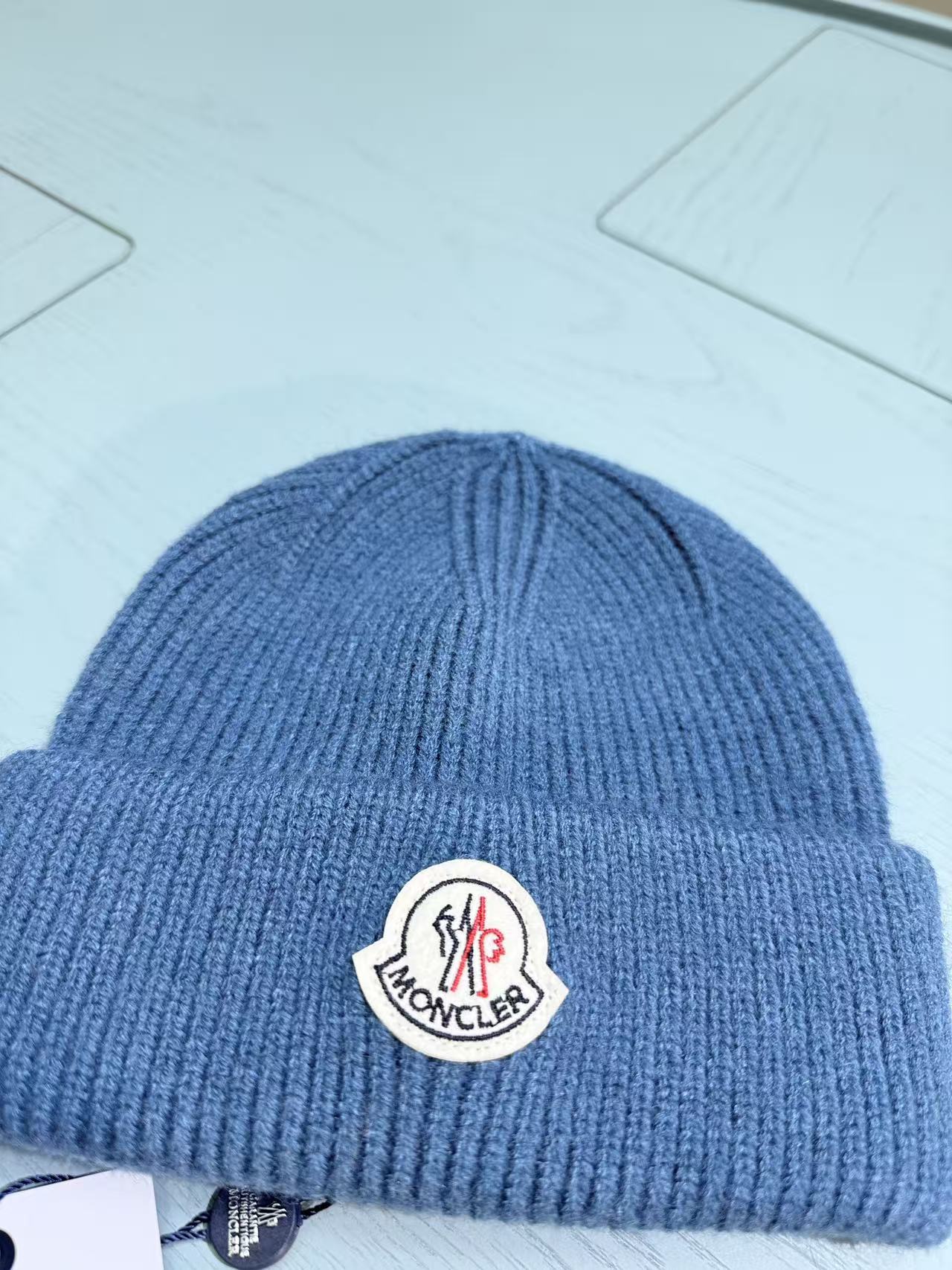 Moncler Classic Jacquard Knit Beanie – Kids Collection – 25FW