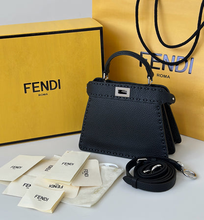 Fendi Peekaboo I See You Petite Satchel