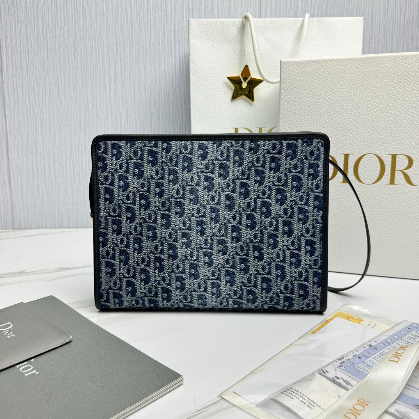 Dior 30 Montaigne Oblique Jacquard Clutch Bag