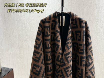 Fendi Monogram Cashmere Shawl