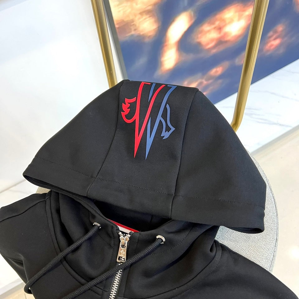 Moncler Matte Black Sportswear Tracksuit – 2025FW