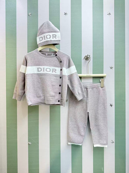 Dior Knit Three-Piece Set – Kids Collection
