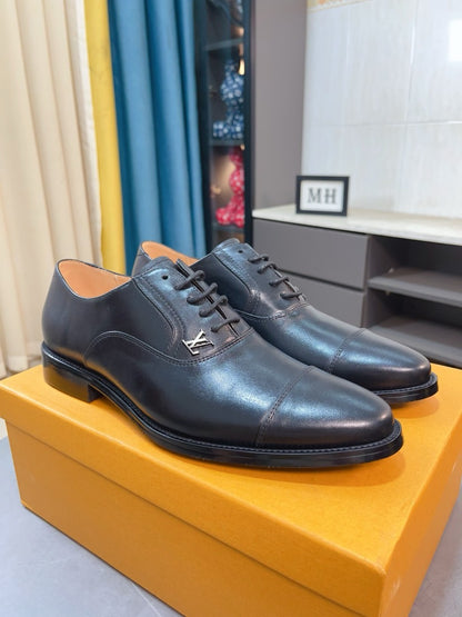 Louis Vuitton Men's Business Casual Leather Shoes