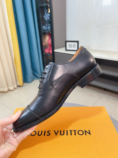 Louis Vuitton Men's Business Casual Leather Shoes