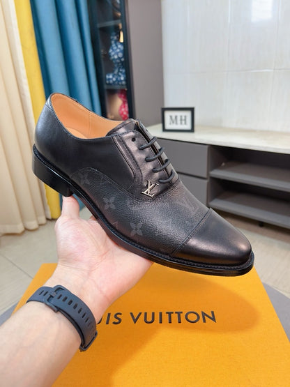 Louis Vuitton Men's Business Casual Leather Shoes