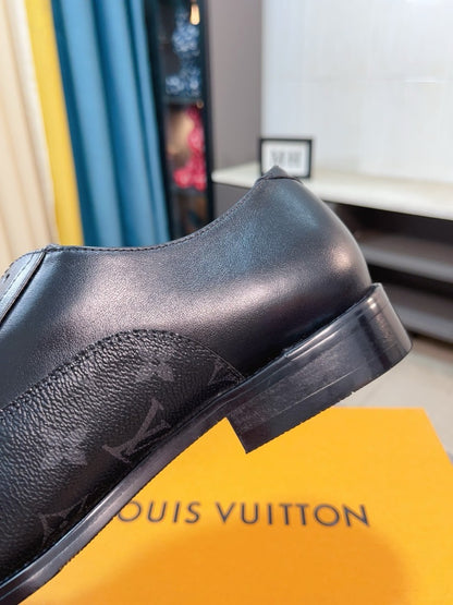 Louis Vuitton Men's Business Casual Leather Shoes