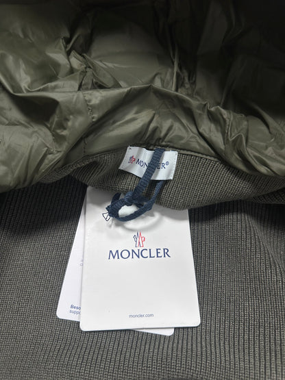 Moncler Hooded Wool Knit Spliced Down Jacket – Early Autumn Collection