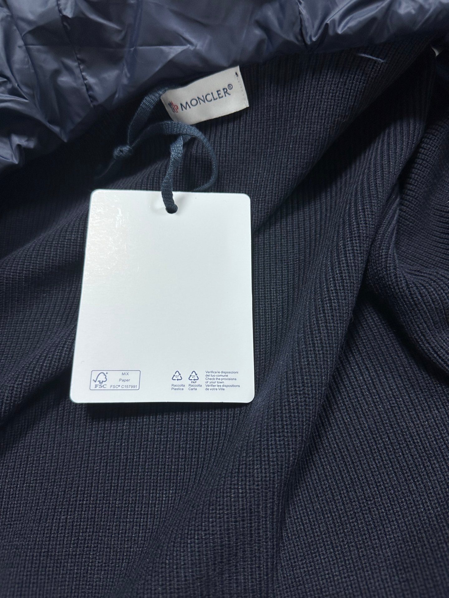 Moncler Hooded Wool Knit Spliced Down Jacket – Early Autumn Collection