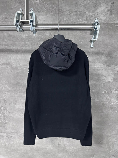 Moncler Hooded Wool Knit Spliced Down Jacket – Early Autumn Collection
