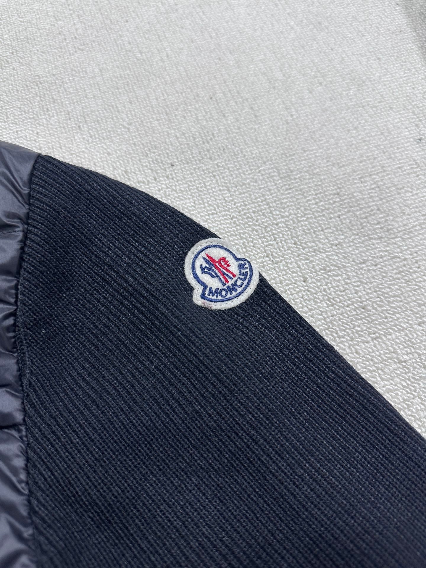 Moncler Hooded Wool Knit Spliced Down Jacket – Early Autumn Collection