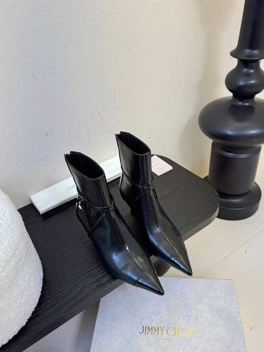 Jimmy Choo Pointed-Toe Ankle Boots